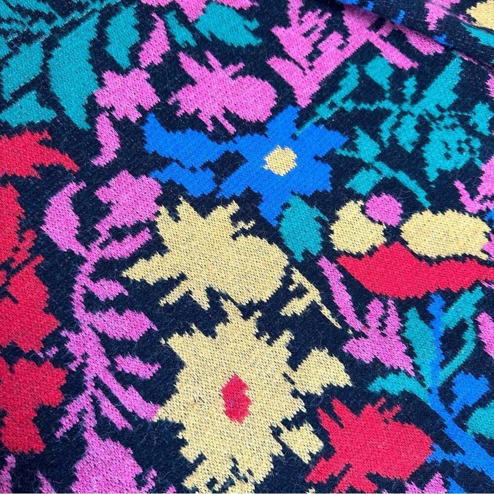 EUC | Farm Rio | Tropical Garden Long Sleeve Sweater Dress | Multi | Small - Picture 4 of 14